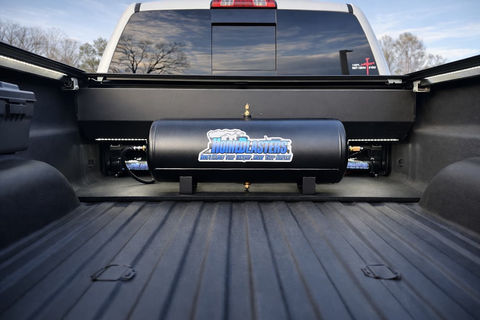 John's 2017 GMC Sierra 2500 Train Horn Install with Conductor's Special 844 Nightmare Edition