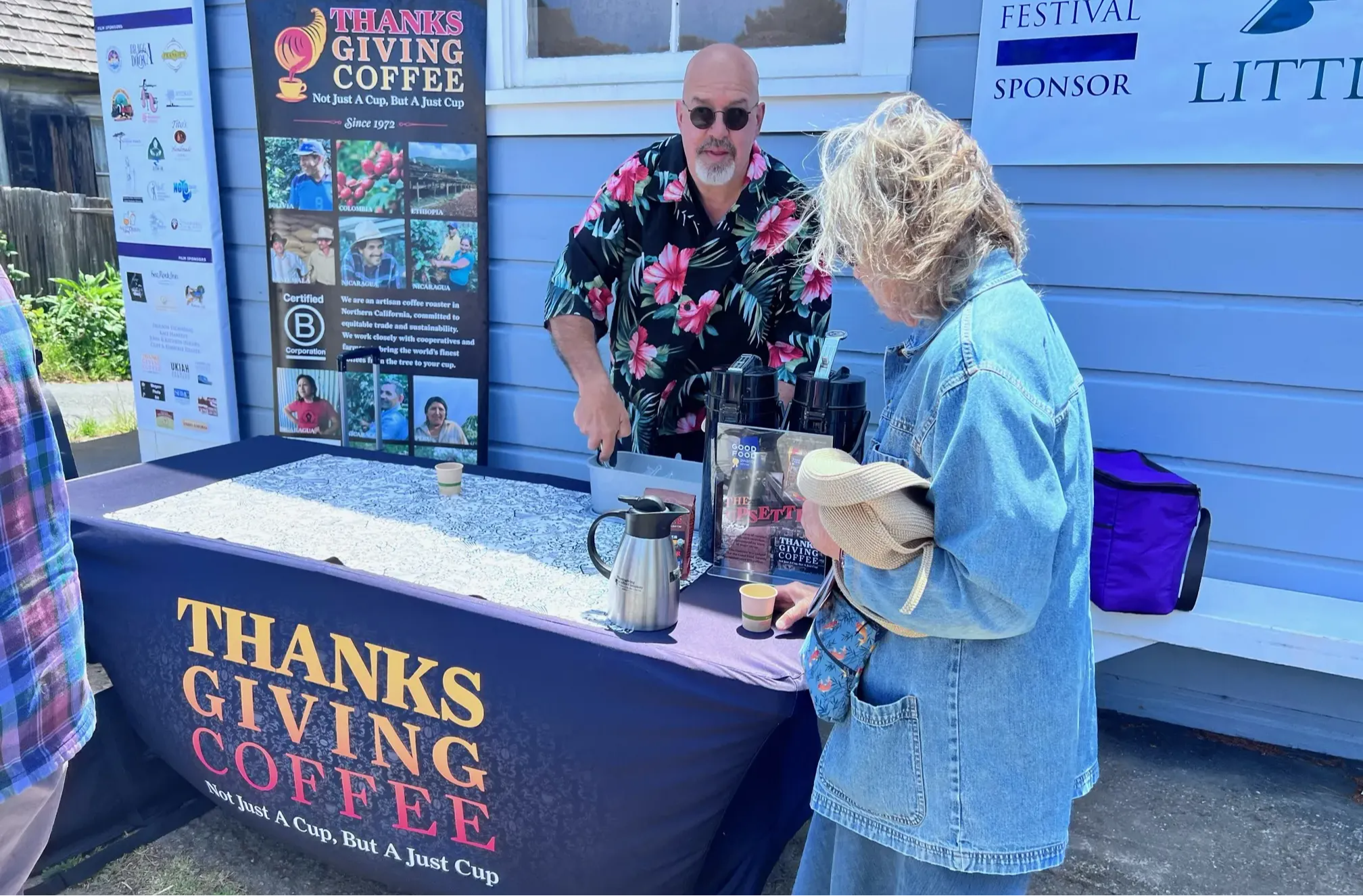 Joe Seta preparing Affogatos for the Festival Goers