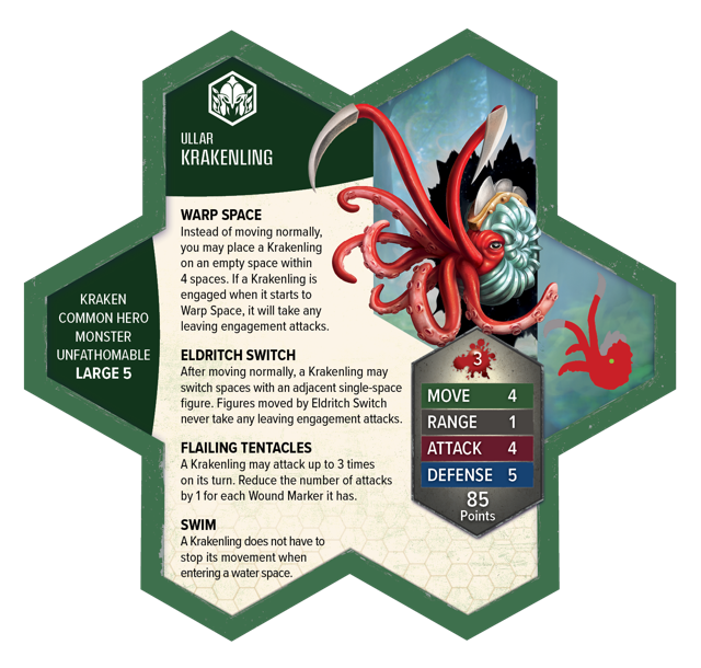 Krakenling army card