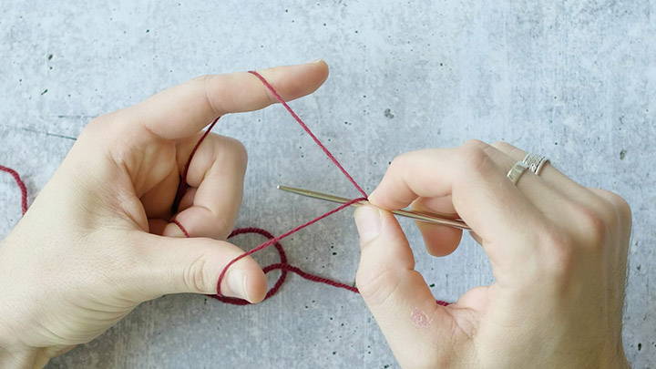 Step Image 2a: Knit Stitch for Italian Tubular Cast On | Brooklyn Tweed