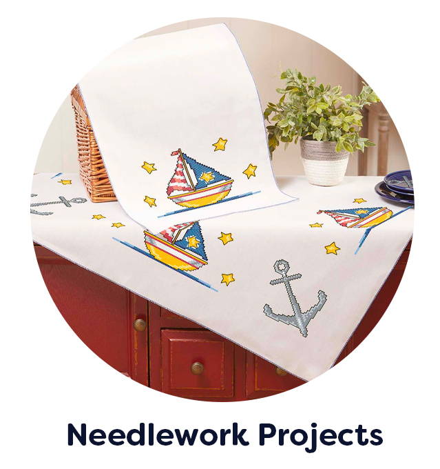 Needlework projects that make a Splash. 
