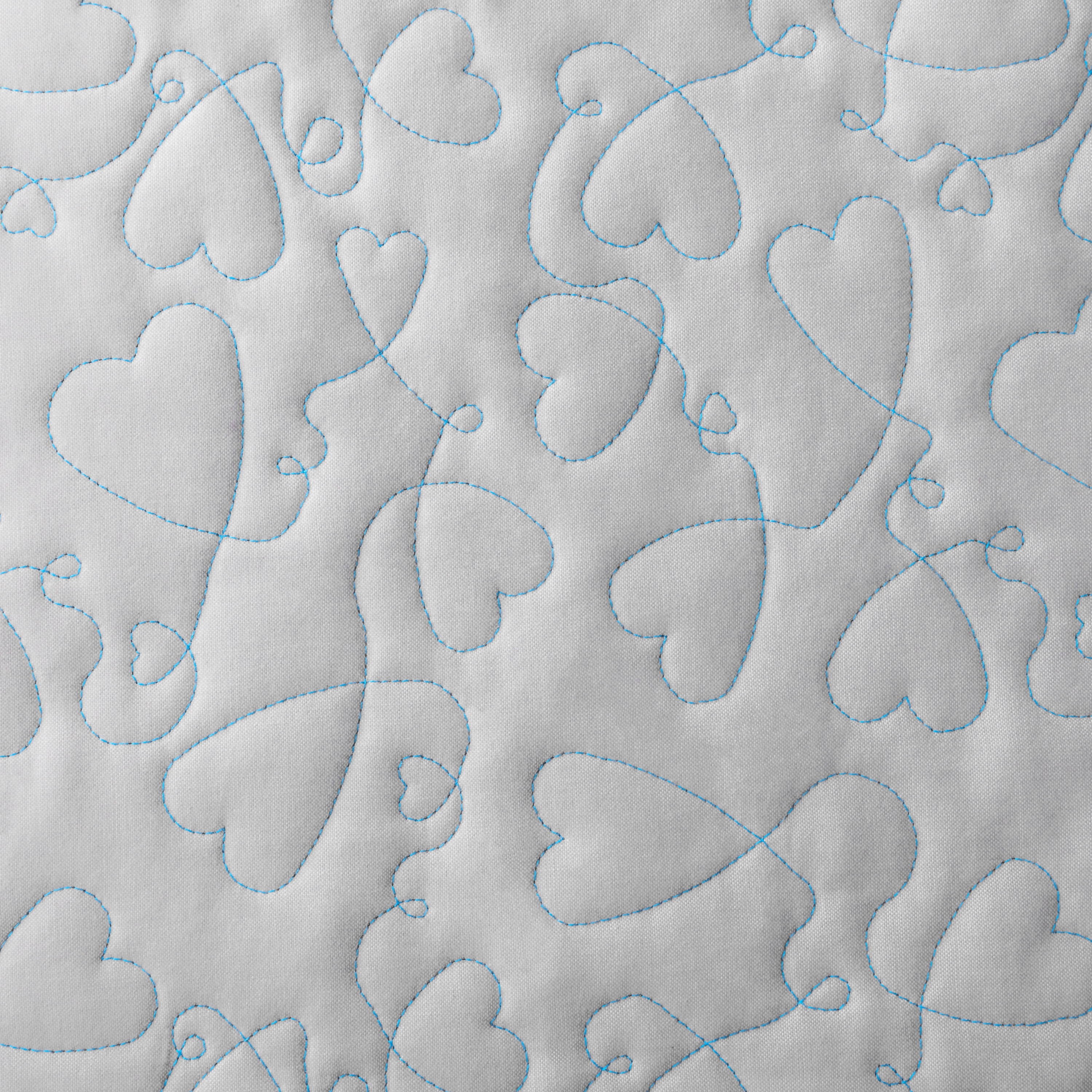 hearts and loops machine quilting pattern