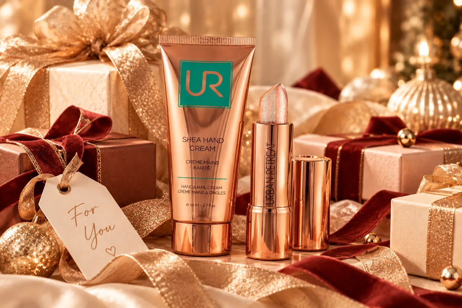 Urban Retreat Shea Hand Cream and Lip Balm teacher and stocking filler gifts