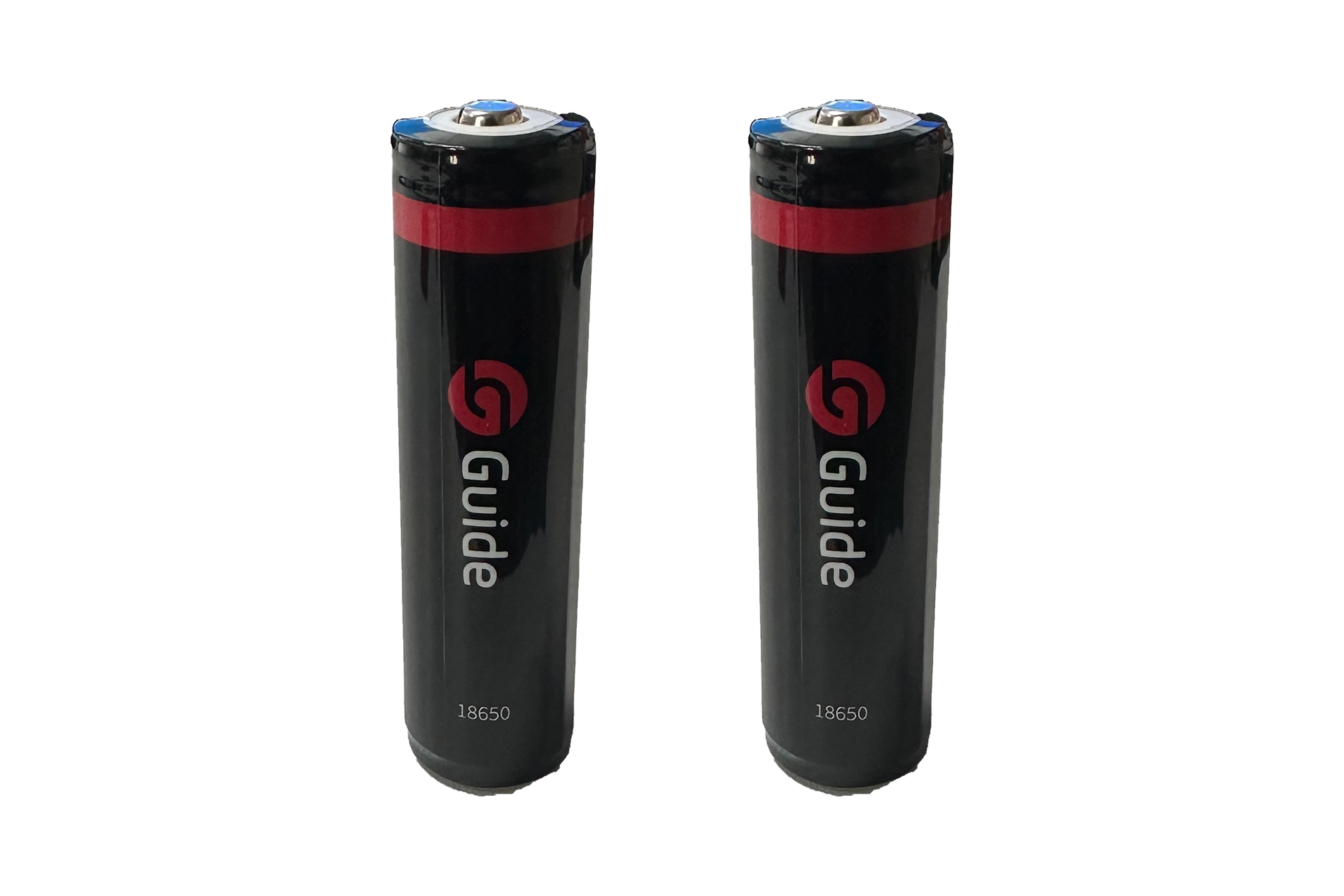 Two replaceable 18650 batteries supplied with the Guide TD435LS