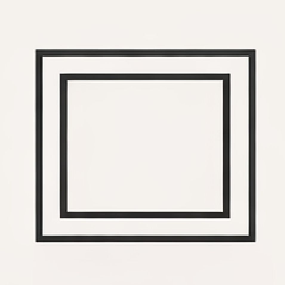 Two concentric black squares on a light background.