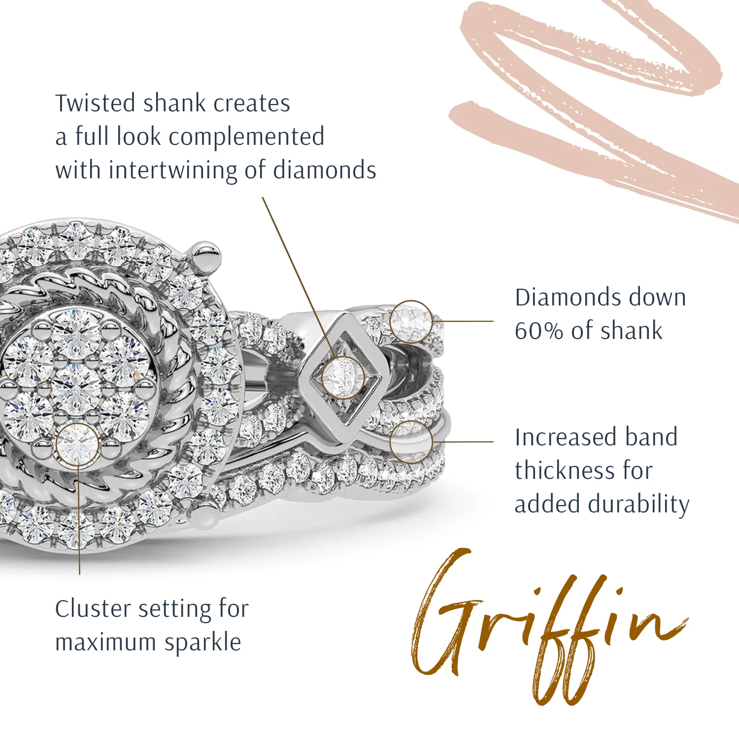 Mabel and Main Griffin Bridal Ring Set