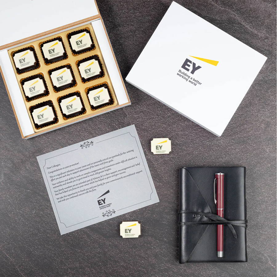 9 chocolate corporate gift box