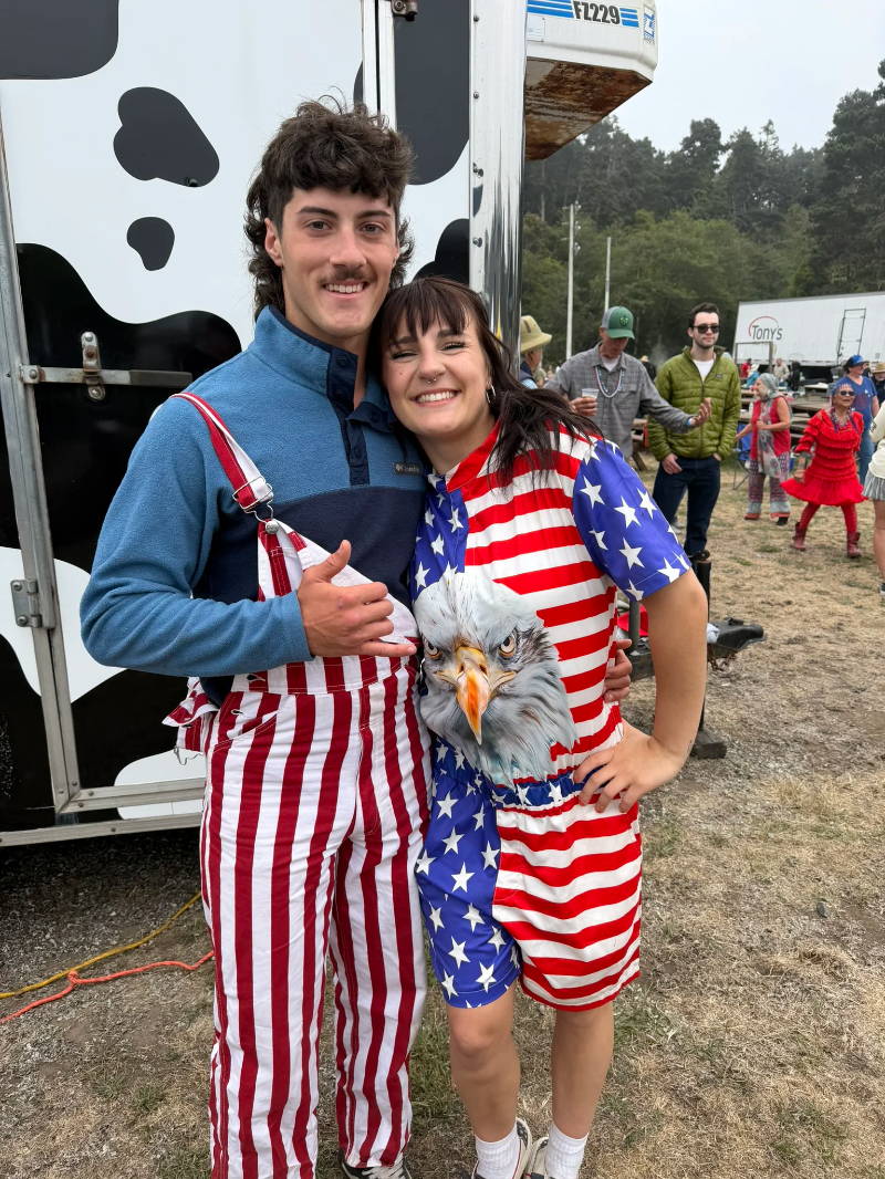 Salmon 4th of July fashion