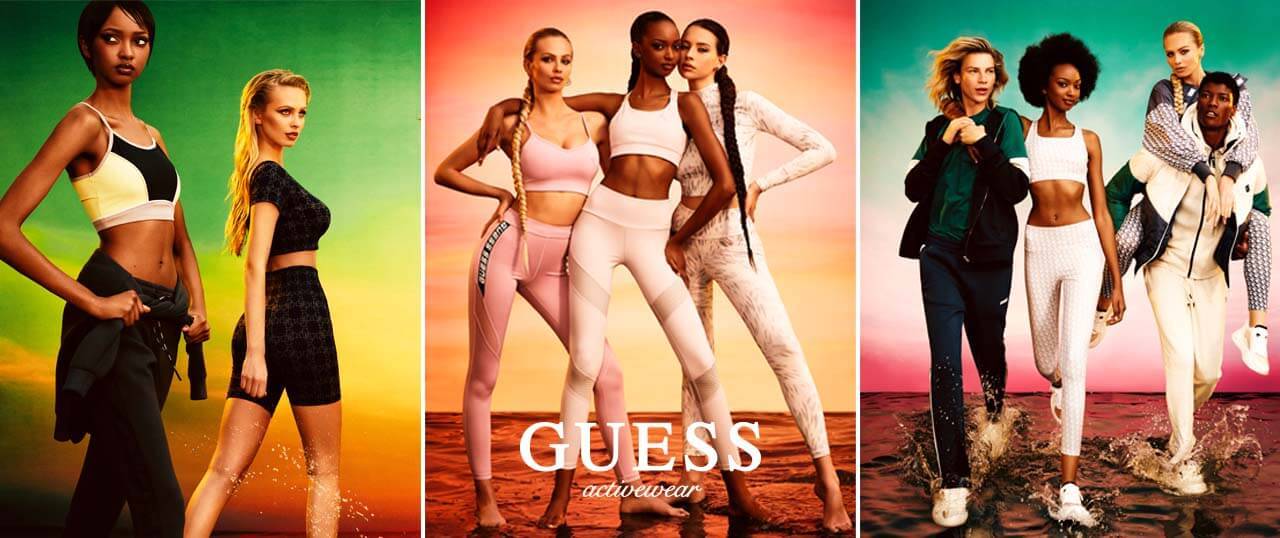 guess womens new activewear range