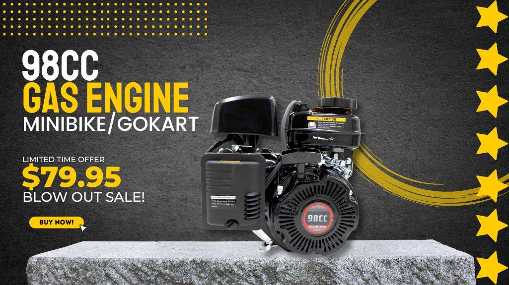 98cc Gas Engine on Sale $79.95