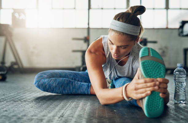 Woman exercising. Core-Sport. GOGO by Therafirm. Open-toe ankle socks. Support. Socks. 