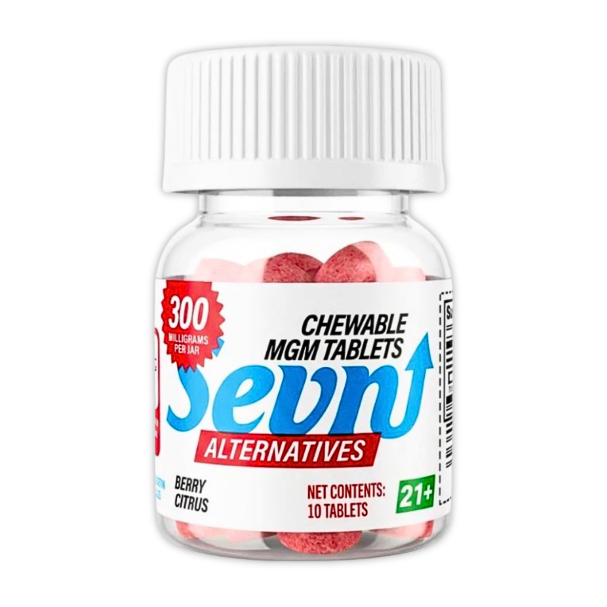 Bottle of chewable tablets labeled 