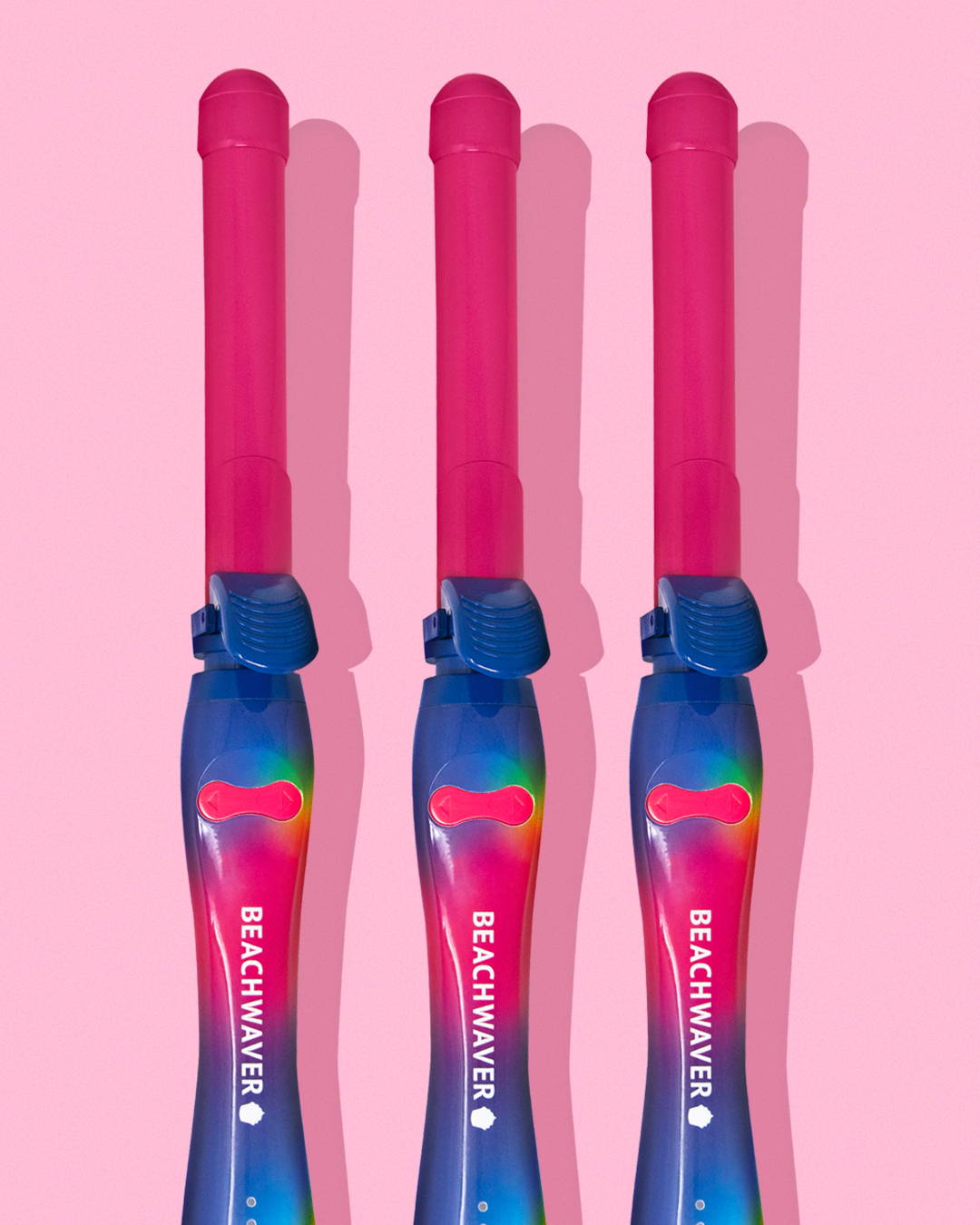 Image of 3 of the tie-dye curlers 