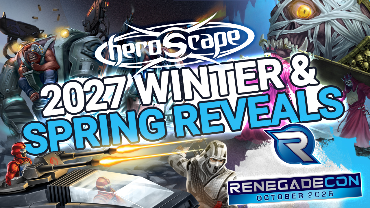 HeroScape 2027 Winter & Spring Reveals promotional image by Renegade Game Studios.