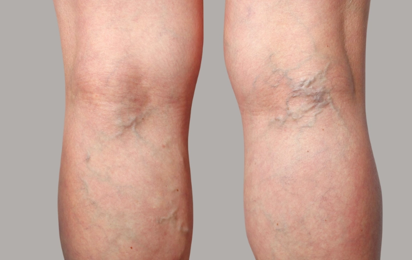 Varicose Veins on legs Before treatment at Prolase