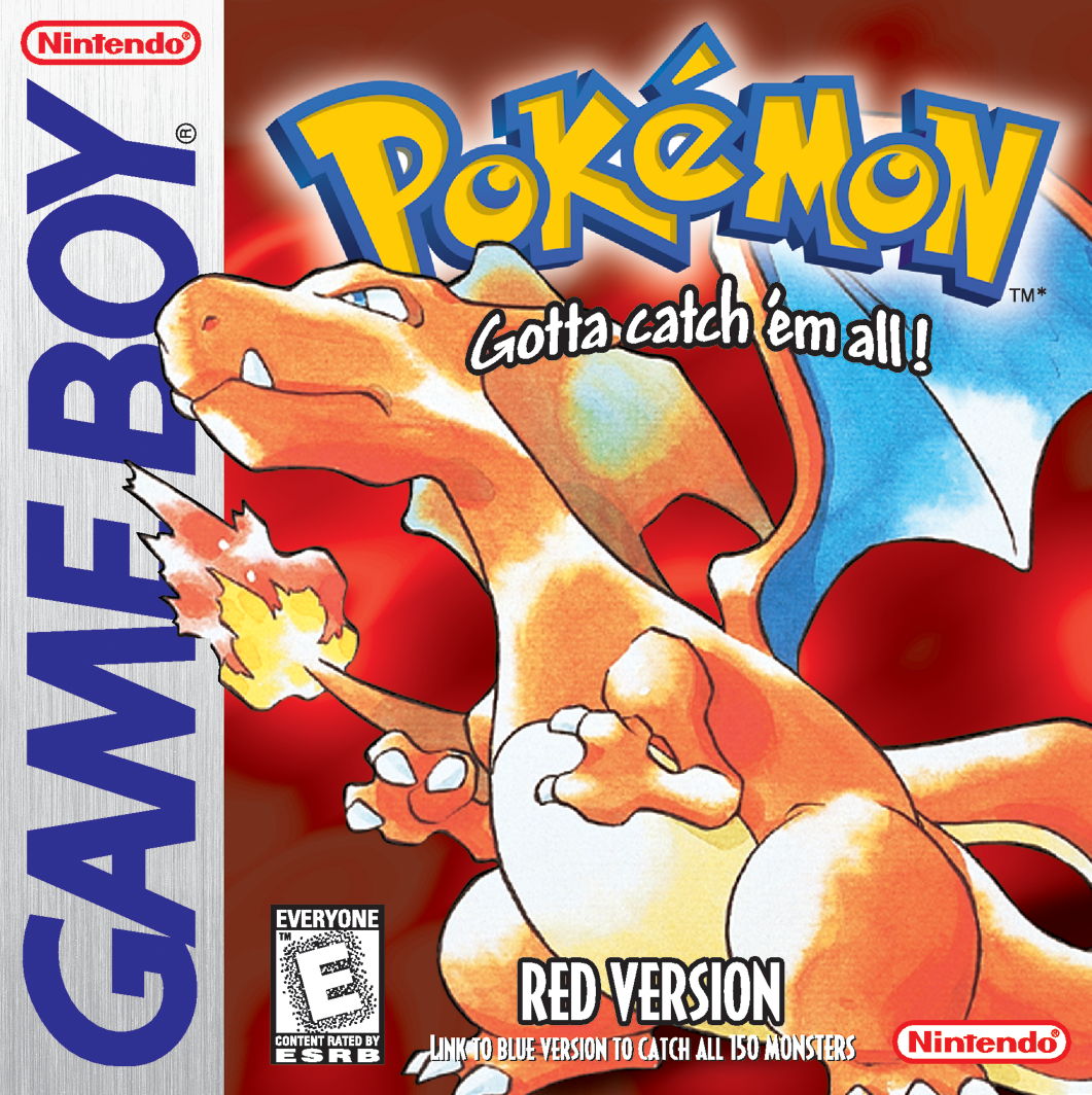The box art of the classic Pokémon game, Pokémon Red.
