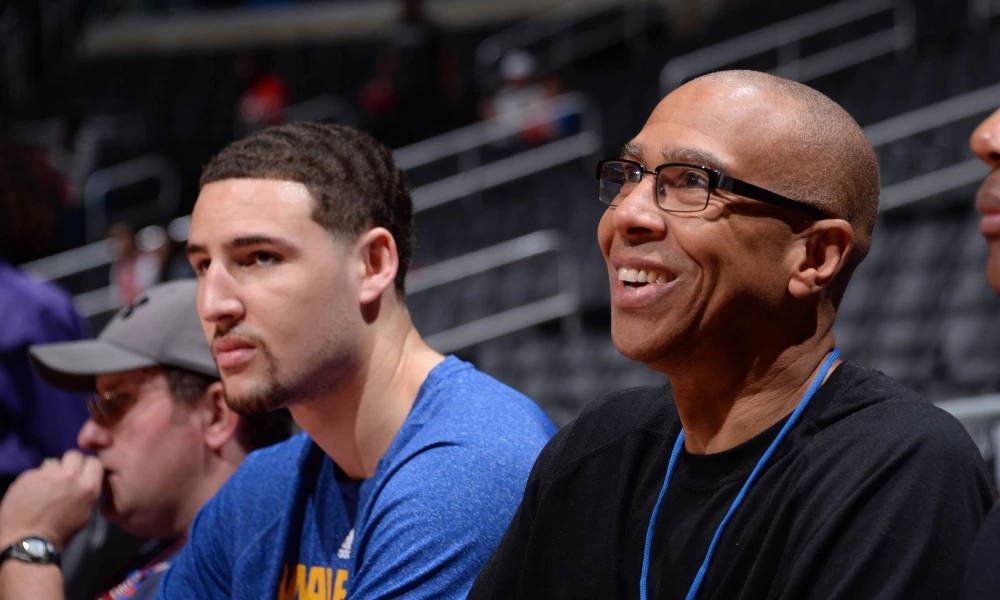 klay thompson and father