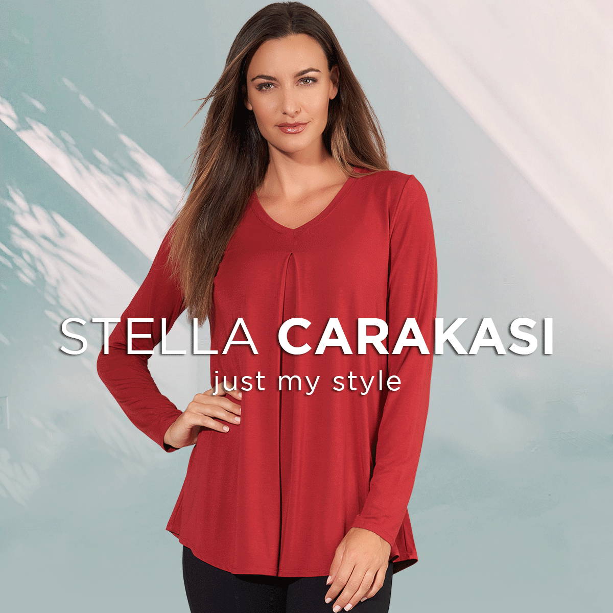Stella Carakasi Just My Style Top Fiesta text