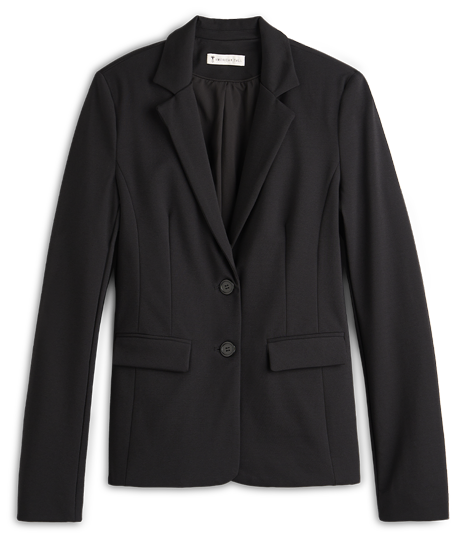 Tall woman's black blazer