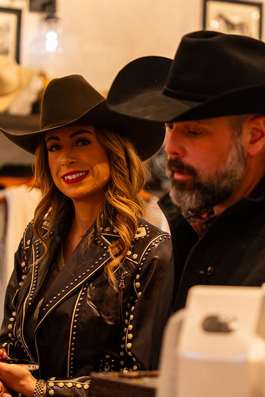 The Kane's enjoying their time at the Cowgirls and Cupid party in FTW! 