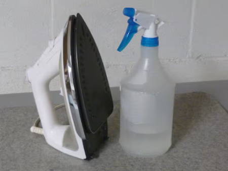 spray starch to set your seams