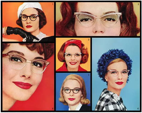 Image of various different women wearing 50s style clothing and accessories.