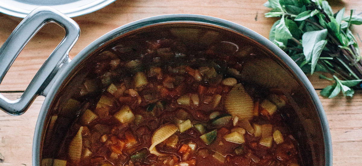 Comforting one pot minestrone