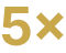 5x Gold Icon