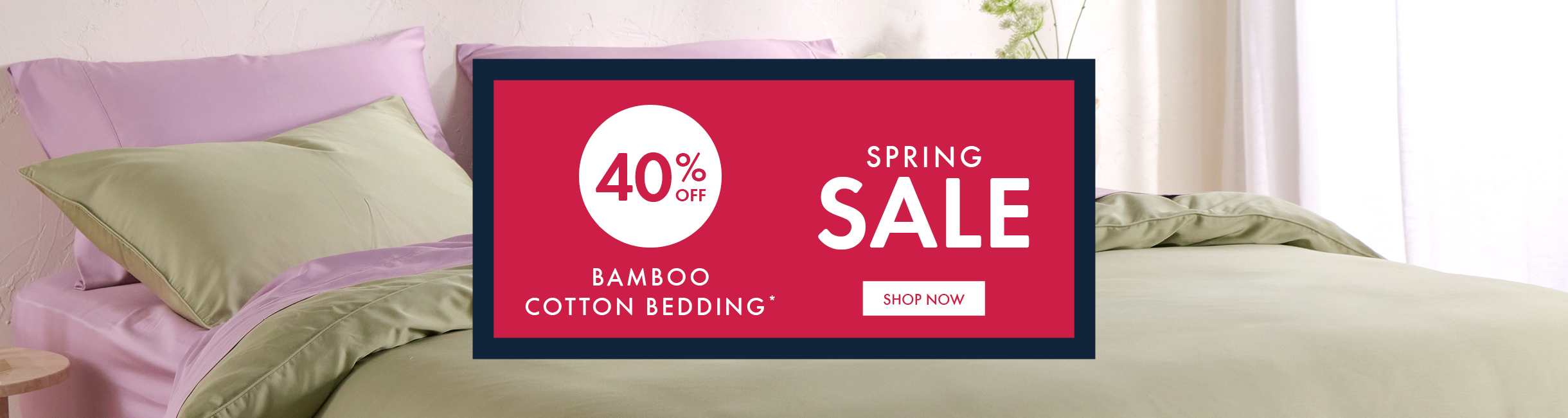 Promotional banner with 