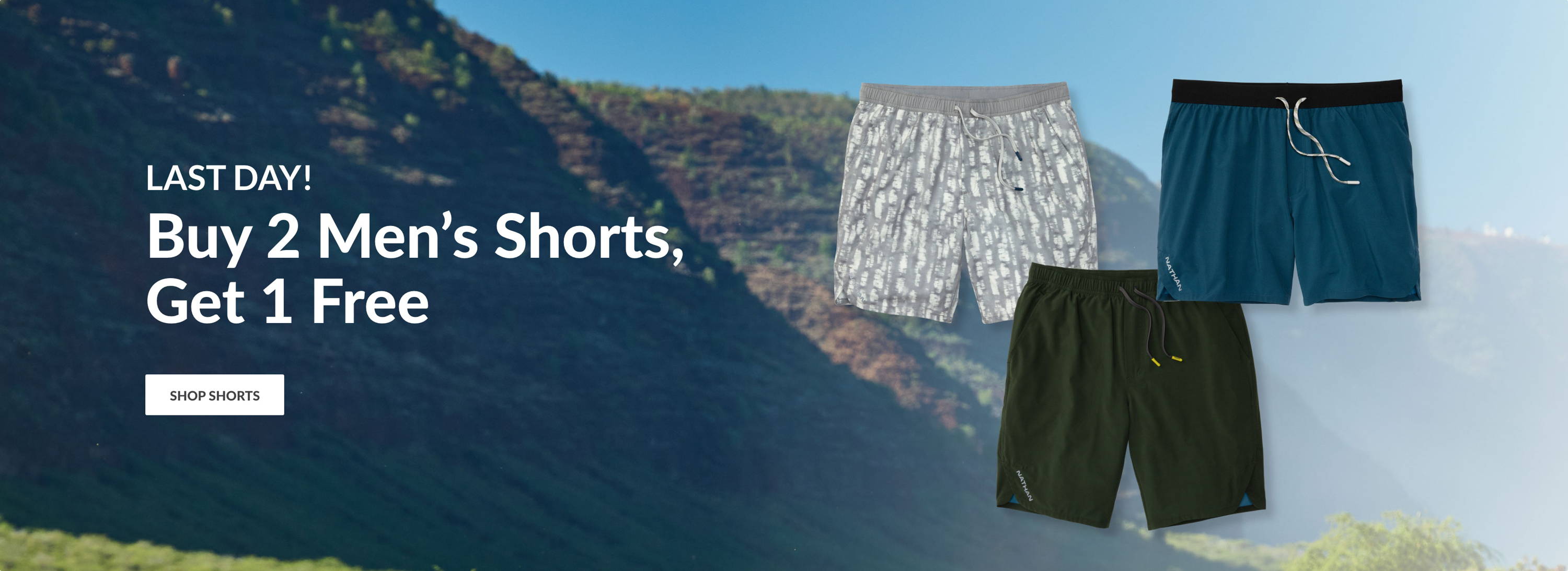 Last Day! Buy 2 Men's Shorts, Get 1 Free - Shop Shorts