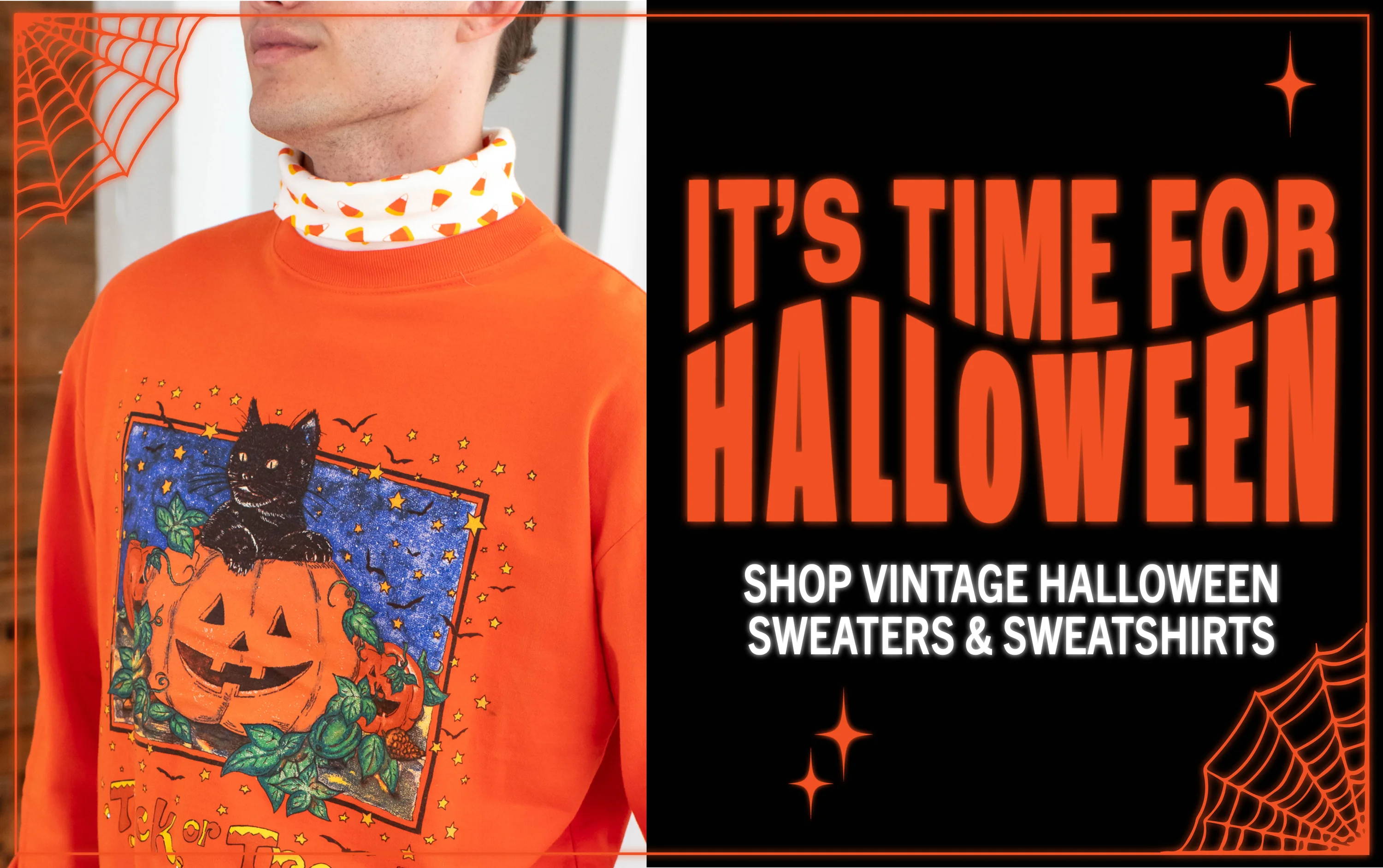 It's Time for Halloween. Shop vintage halloween sweaters & sweatshirts