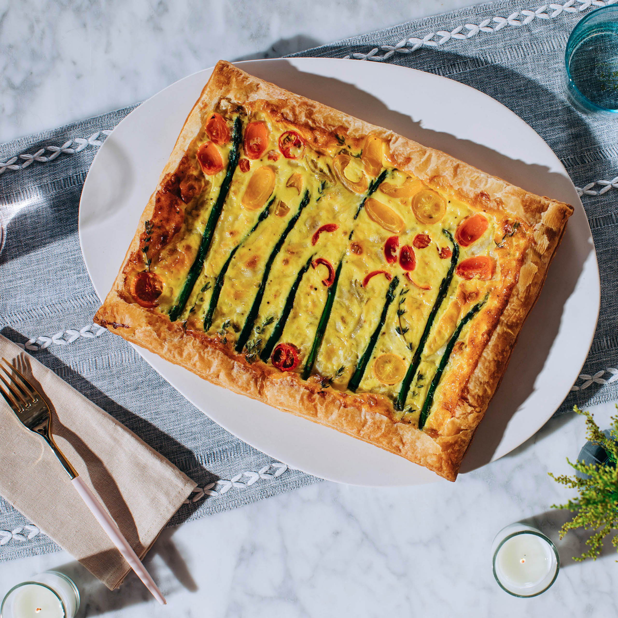 Asparagus Flower Tart