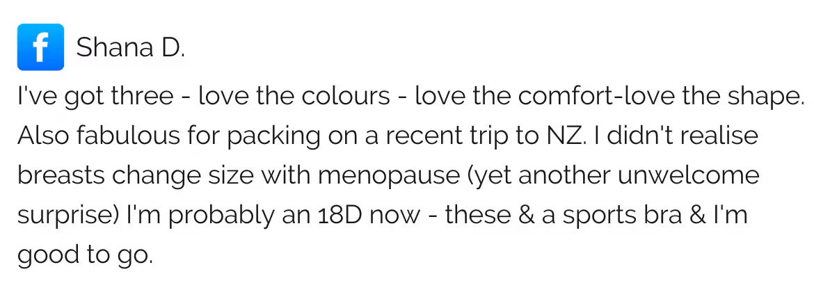 bra for menopause