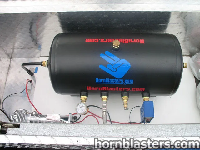 Finished install showcase Mark's 2007 Chevrolet Z-71 HornBlasters Shocker XL train horn customer photo 6
