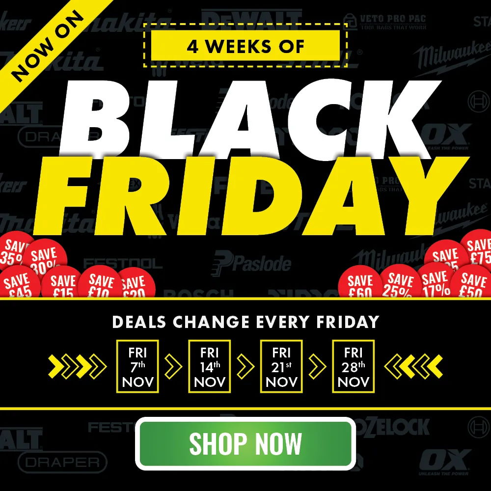 Black Friday deals for four weeks, changing every Friday. Shop now!
