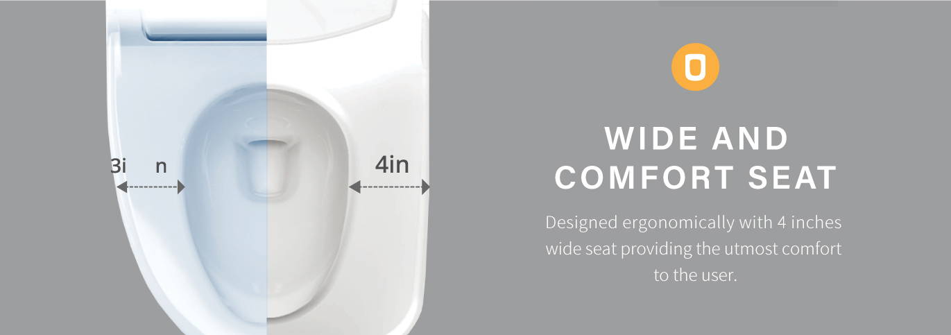 wide and comfort seat which was ergonomically designed 