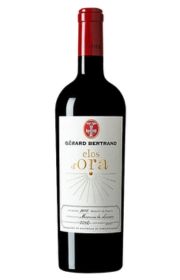 Bottle of Gérard Bertrand Clos d'Ora red wine.