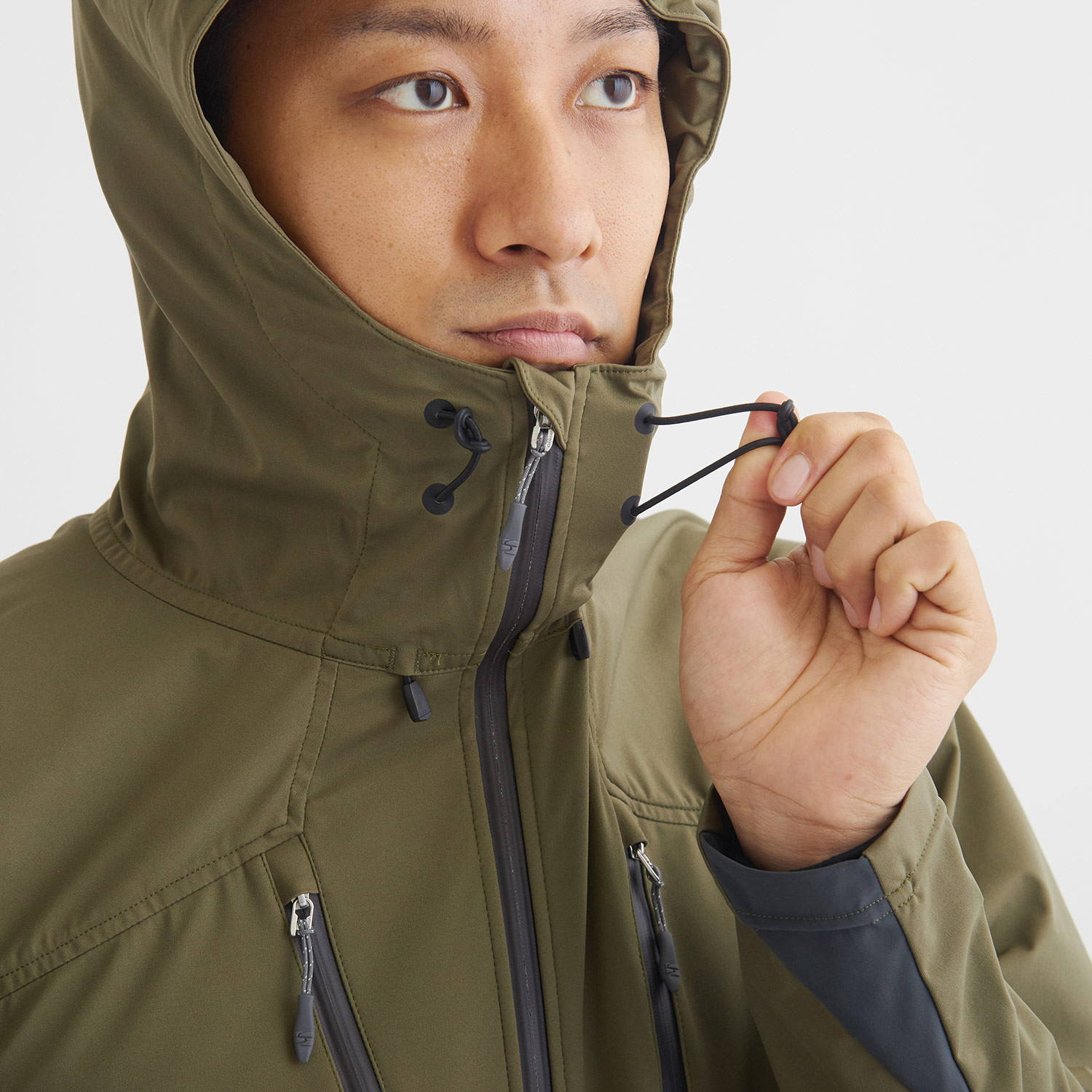 finetrack（ファイントラック）/フロウラップフーディ/カーキ/MENS