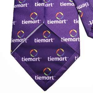Dye Sublimation Tie Example, showing the back of a necktie