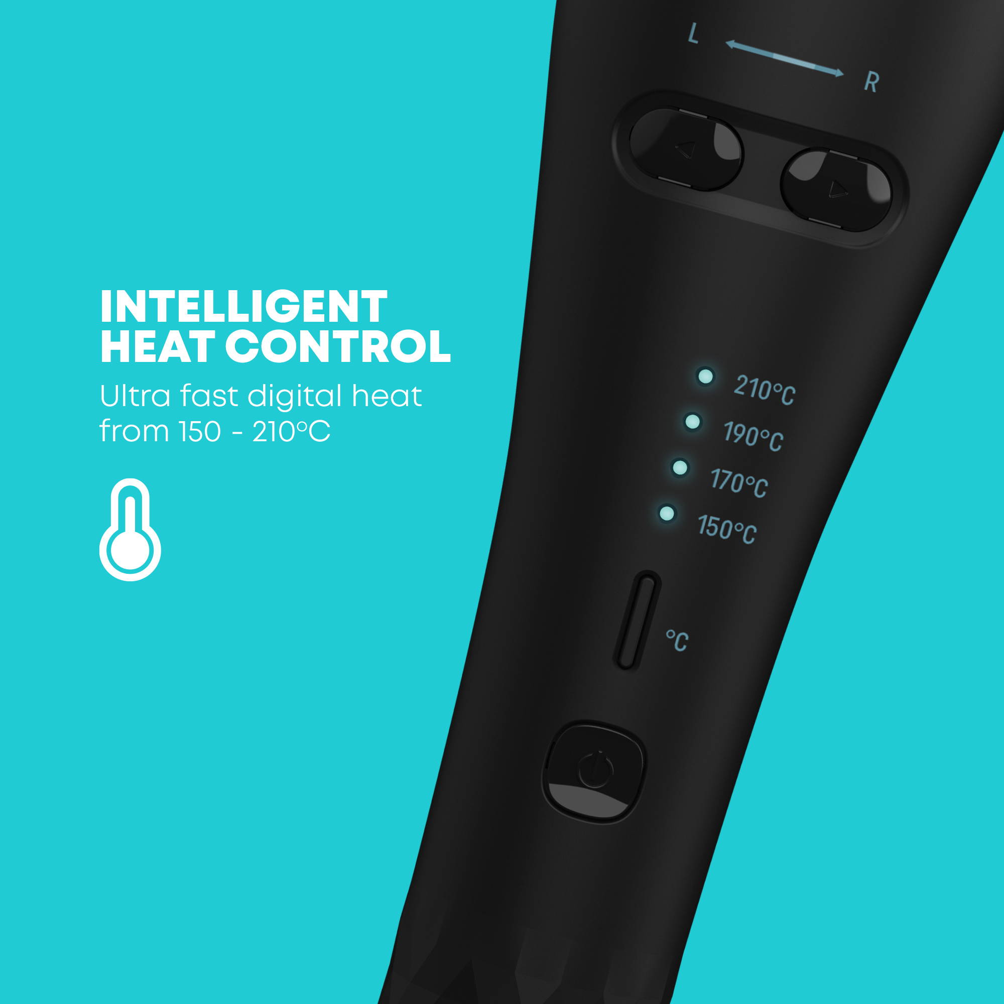Adjustable Temperature Settings to suit all hair types
