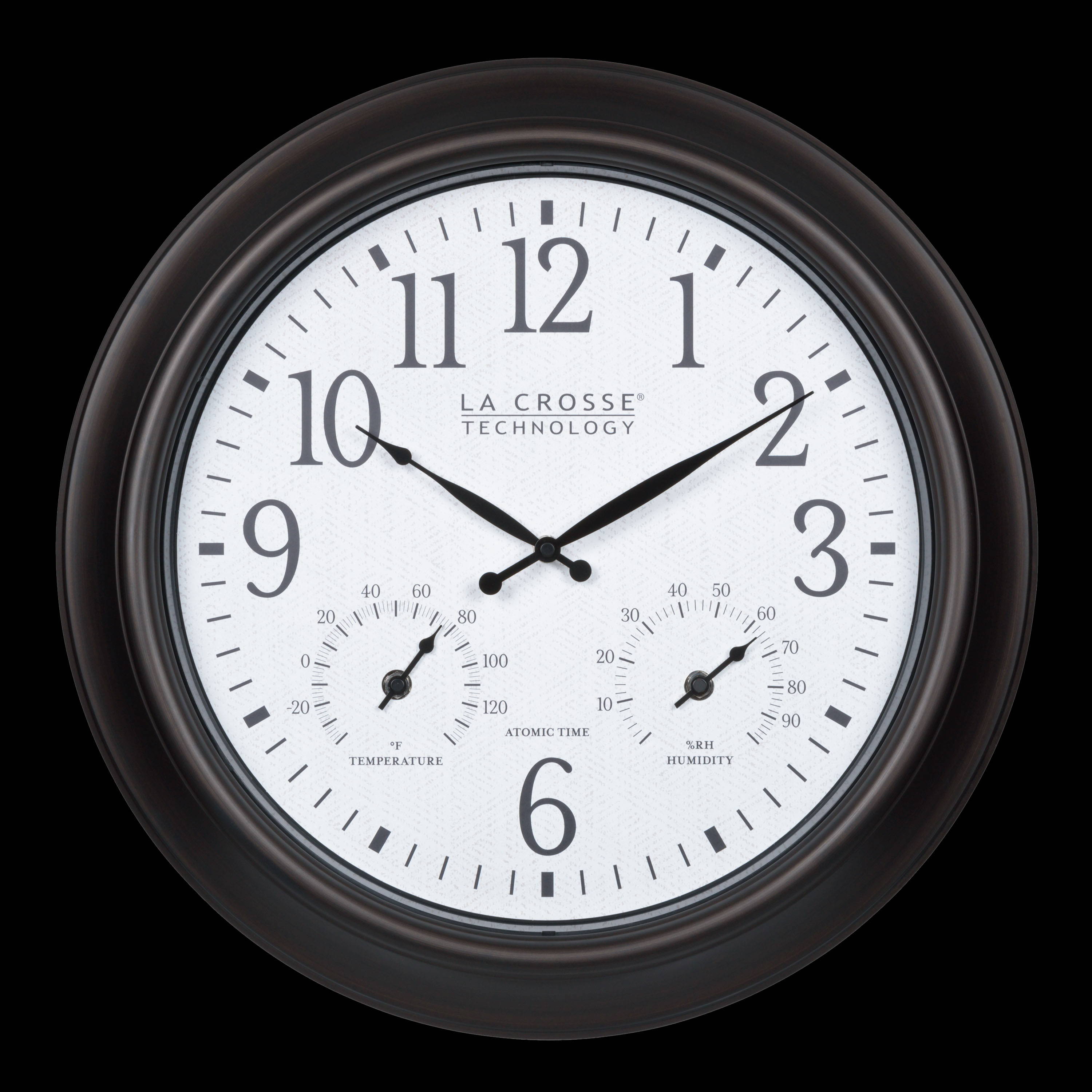 404-89027 18-inch Indoor/Outdoor Atomic Wall Clock