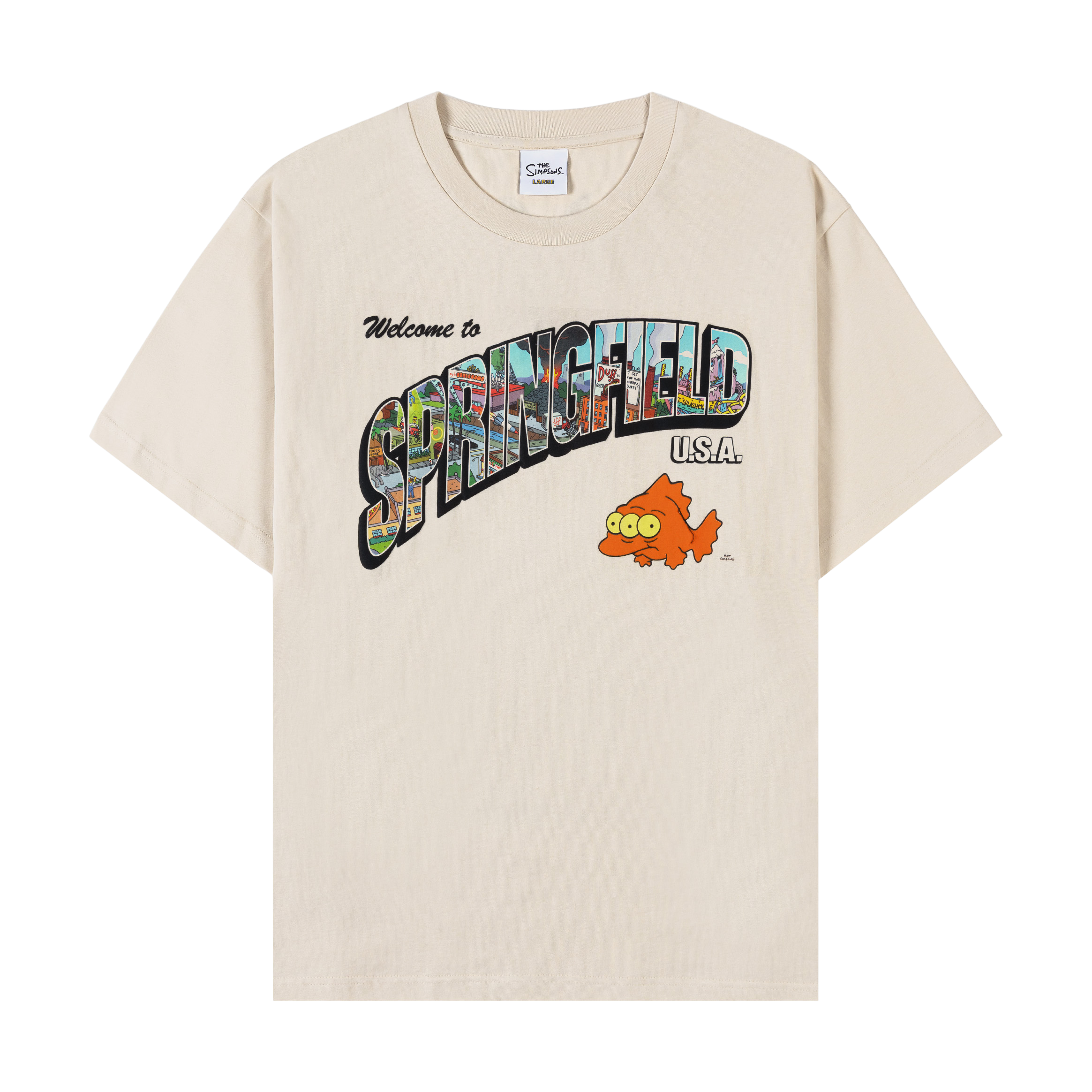 Beige t-shirt with 