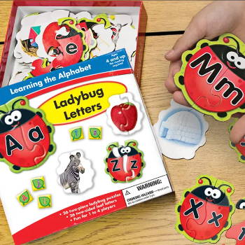 Ladybug letters games and puzzles for at home learning