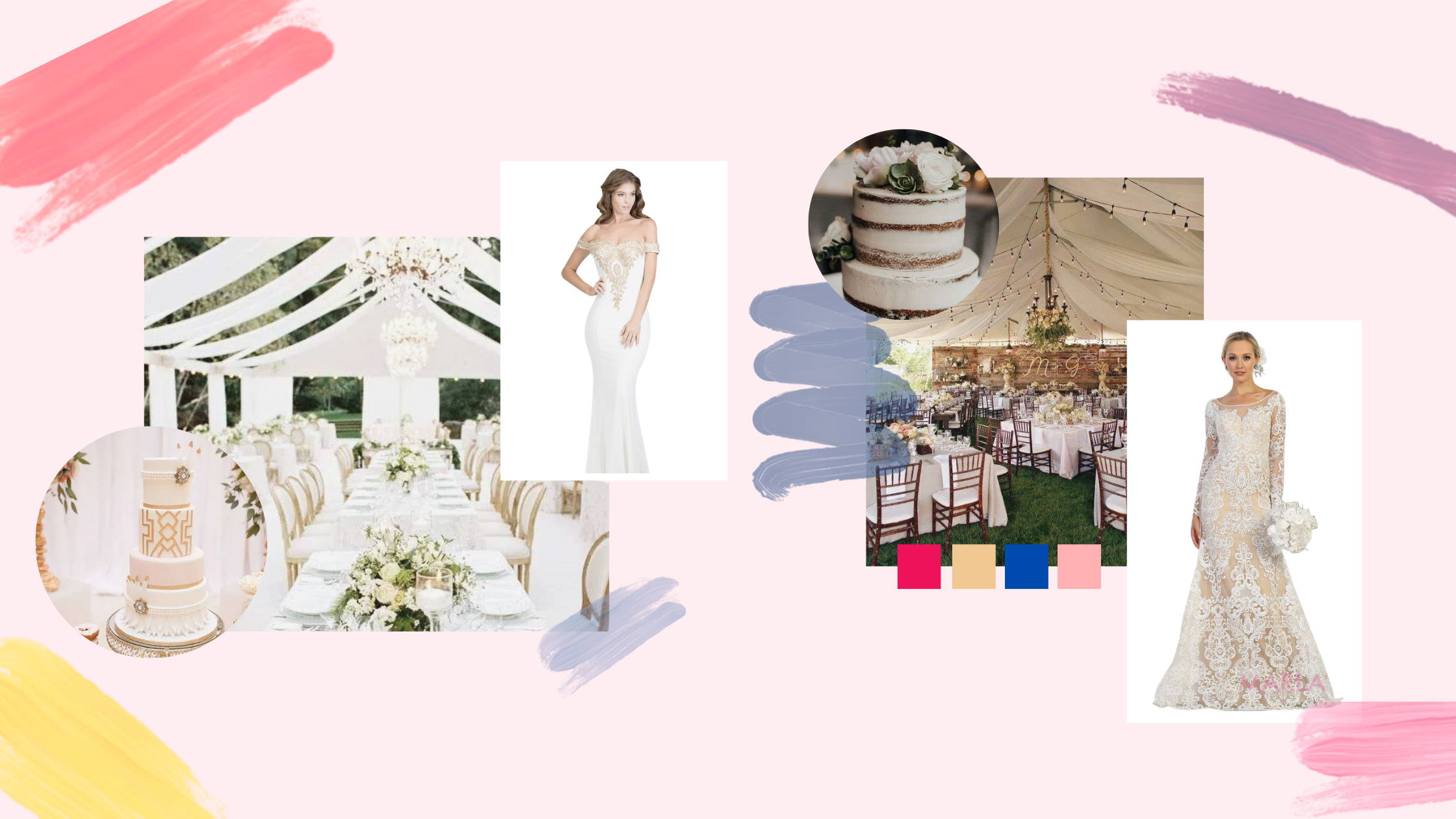 Wedding Themes and Bridesmaid dress colors – MarlasFashions.com