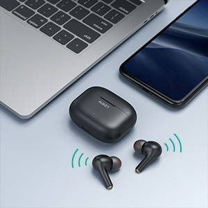 AUKEY EP-T27 Soundstream Wireless Earbuds Noise Cancelling IPX7 Waterproof Black