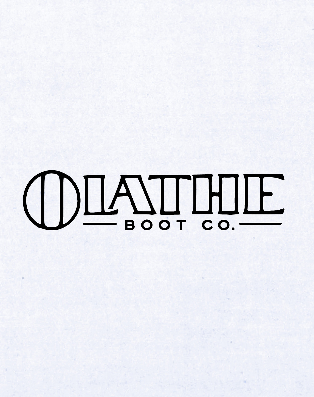 Olathe Boot Co. logo in black on a white background.