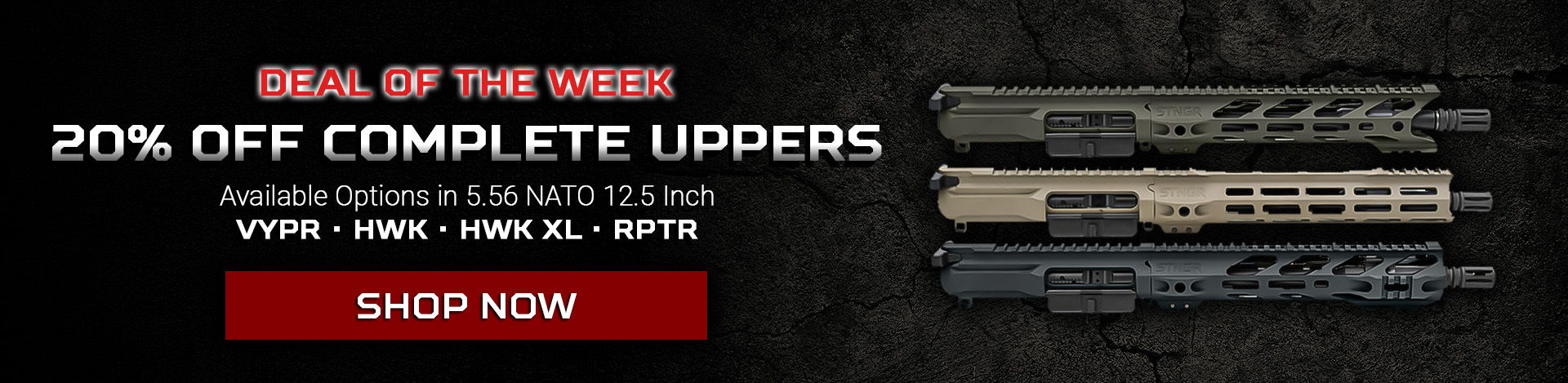 STNGR Complete Uppers 20% off