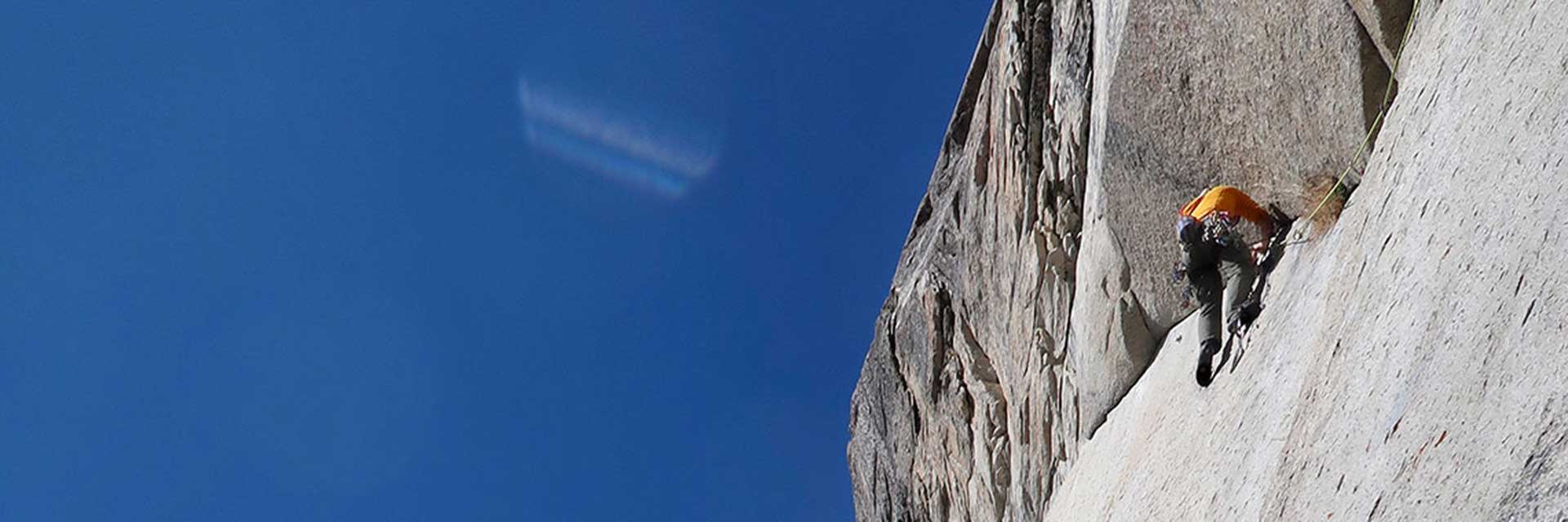 Climber on wall