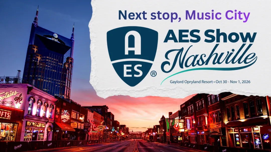 AES Show Nashville 2026 Banner