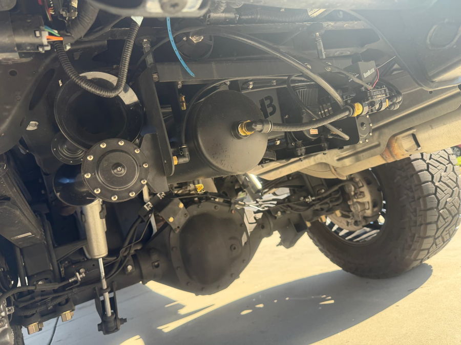 Nicole's 2024 Chevy Silverado 2500 HD Train Horn Install with Stealth Spare Tire Delete Kit